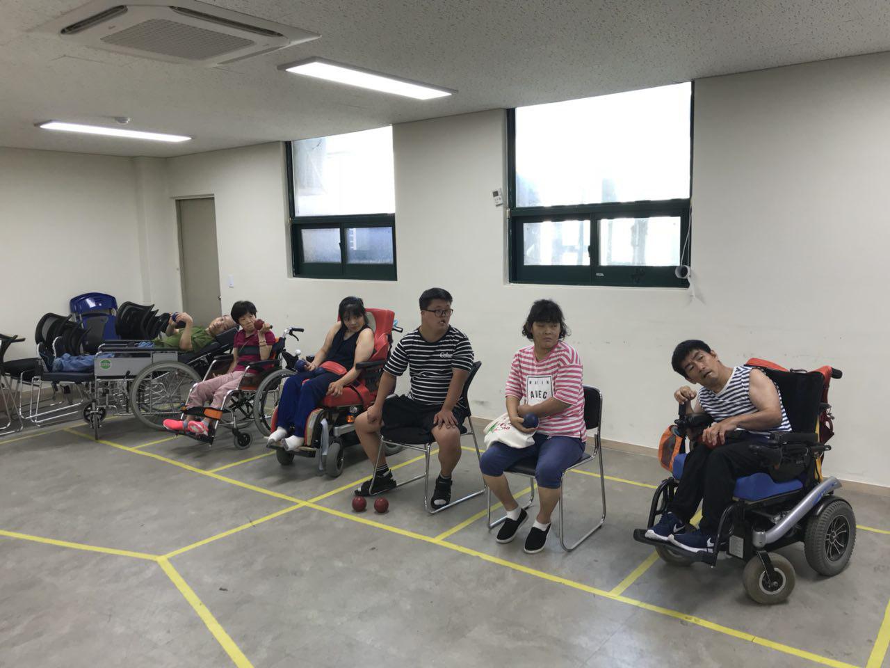 2018년 8월 16일 - 보치아수업 사진