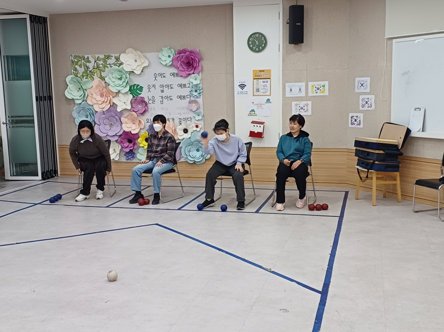 2024년 4월 8일(월) 보치아 수업 사진
