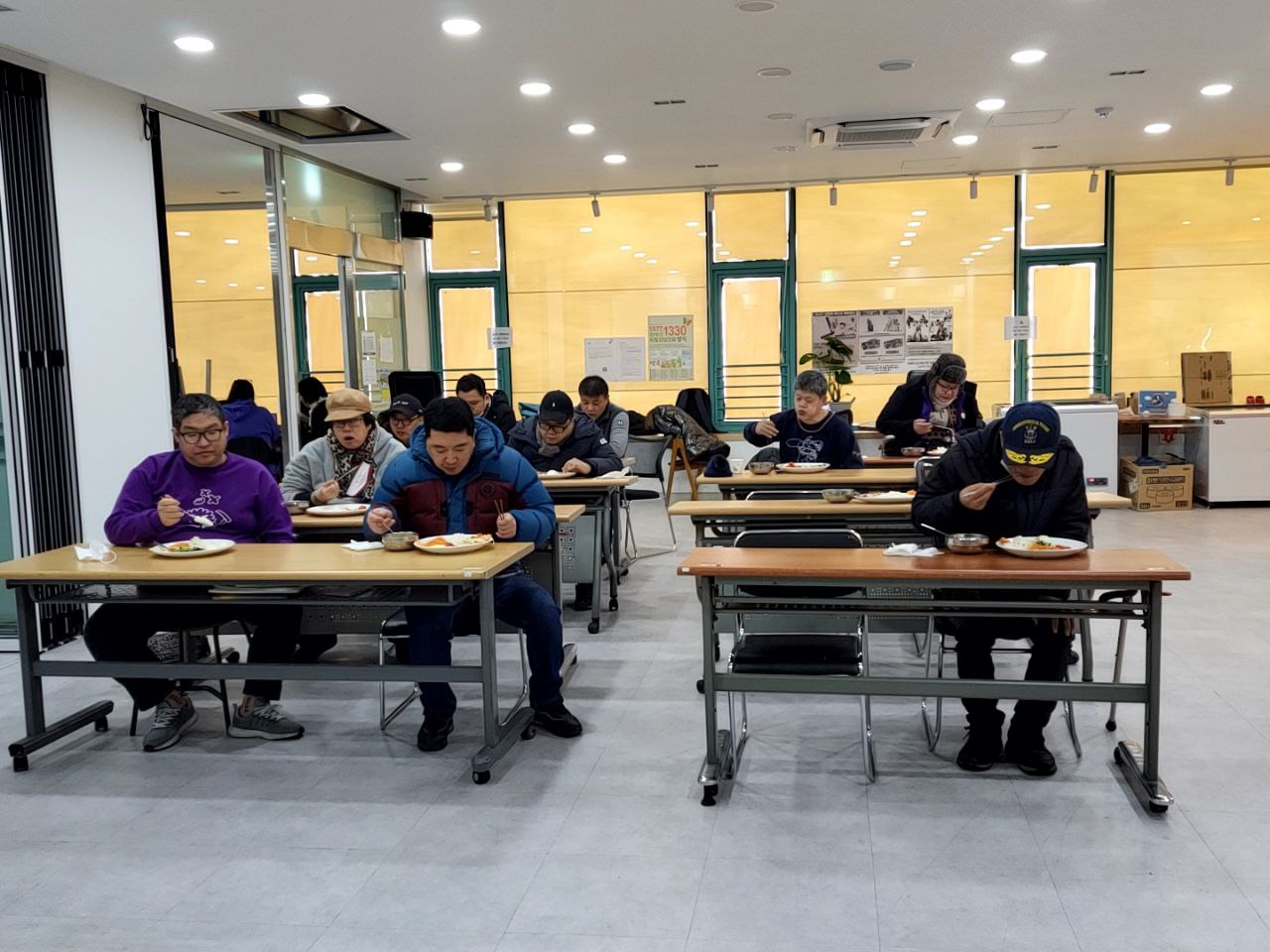 2023/1/27(금)- 점심식사(비빔국수,미소된장국...)