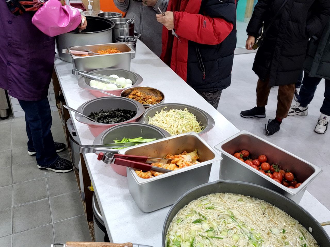 2023/1/27(금)- 점심식사(비빔국수,미소된장국...)