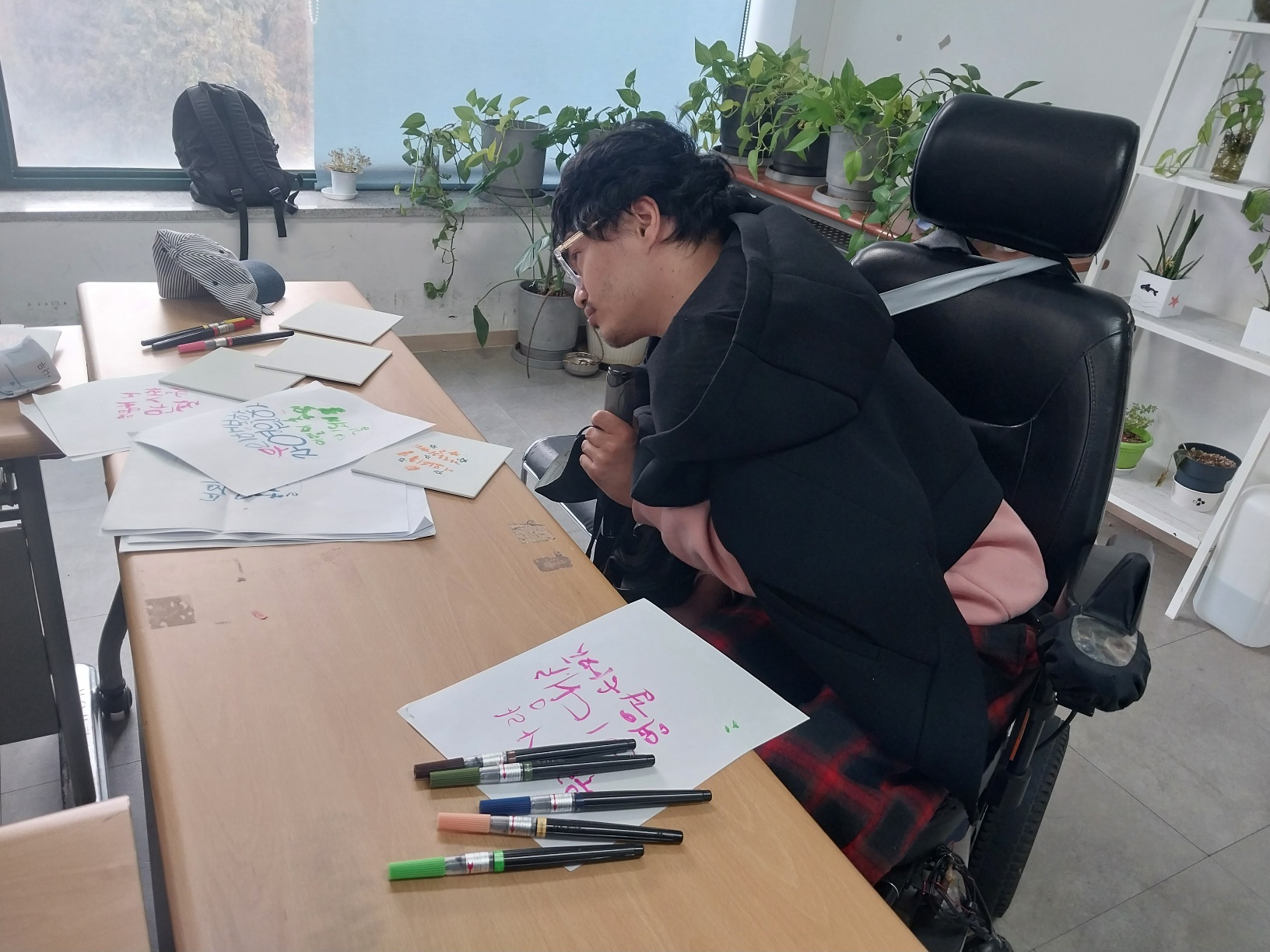 2023년 11월 17일(금) 캘리그라피 수업사진