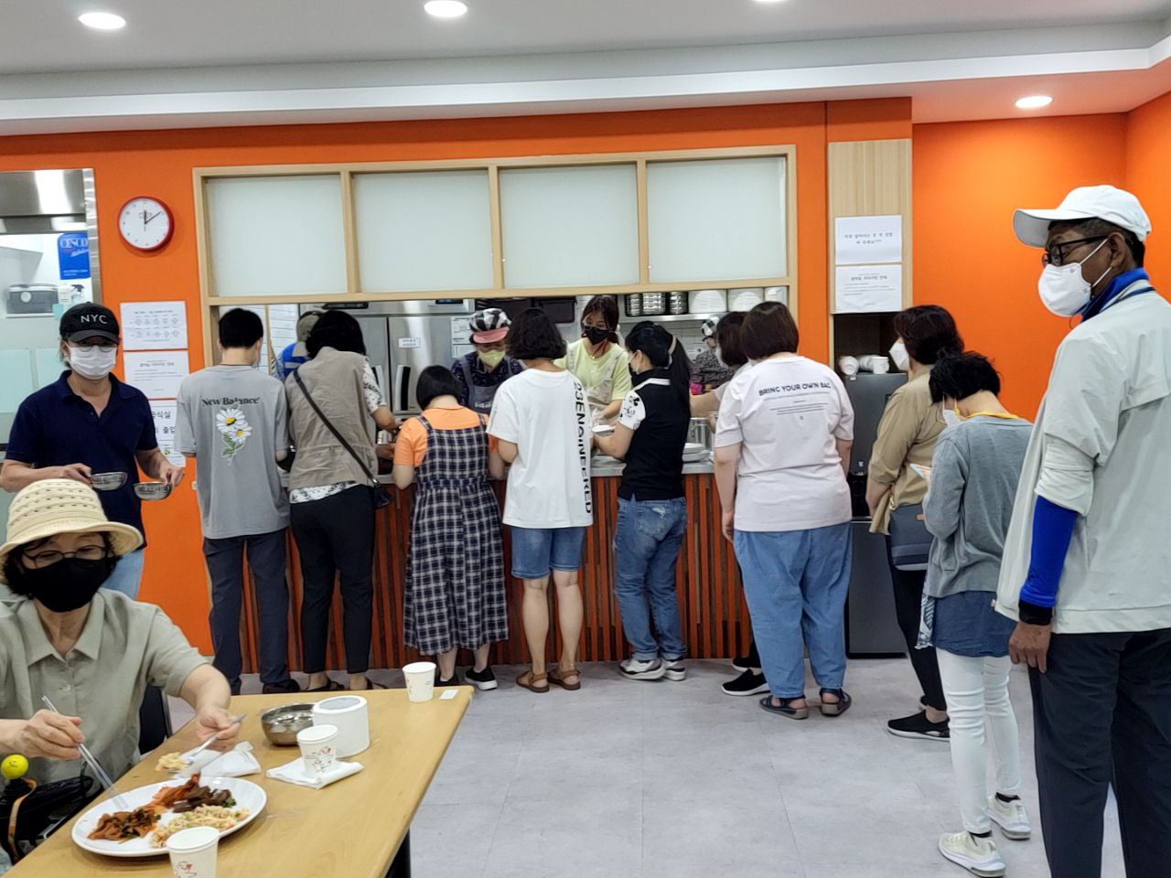 2022/07/21(목) - 점심식사(오이냉국, 돼지불고기, 도토리묵무침 ...)