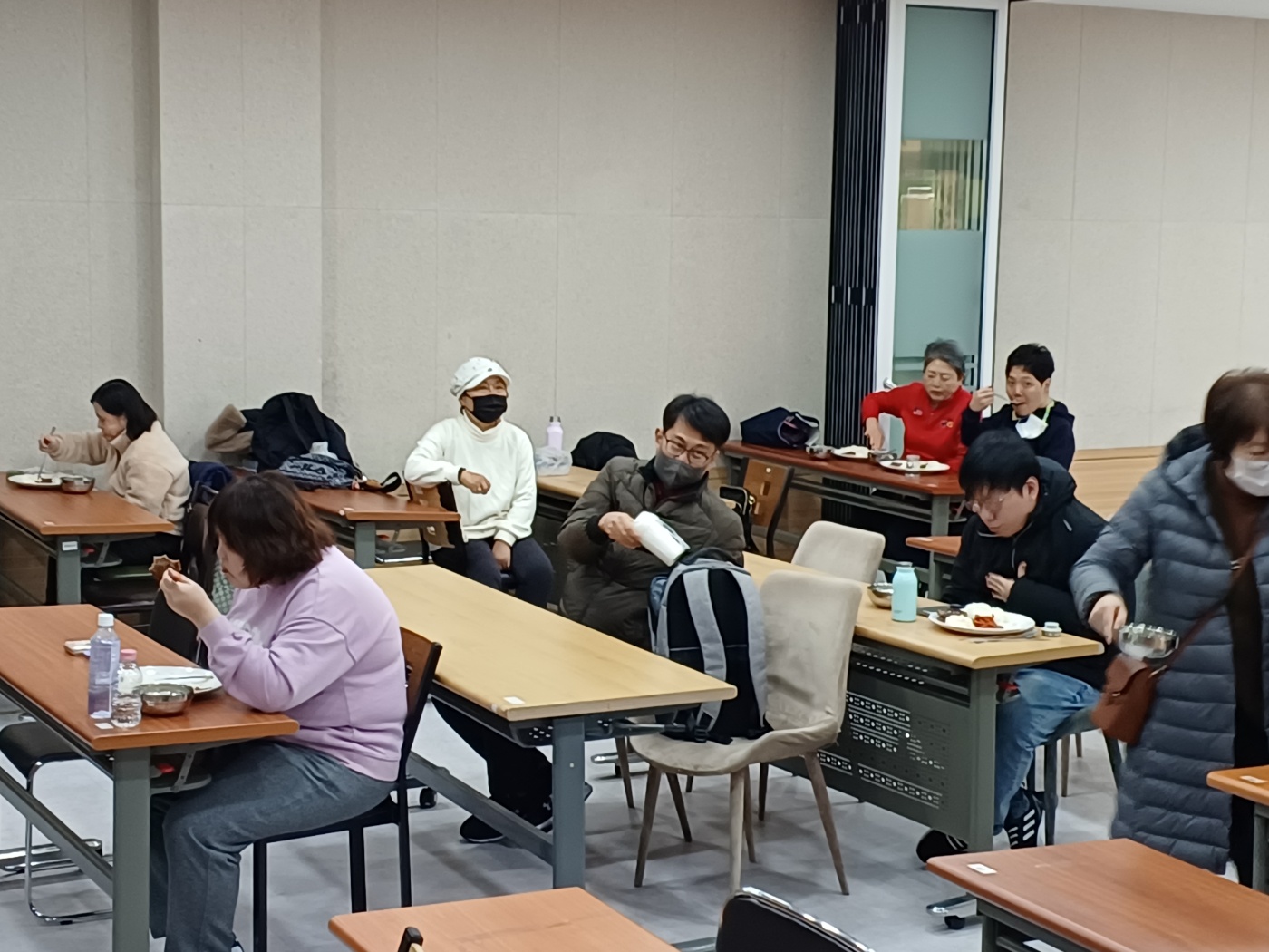 2023년 12월 07일(목) 점심급식2(양송이스프, 함박스테이크...)
