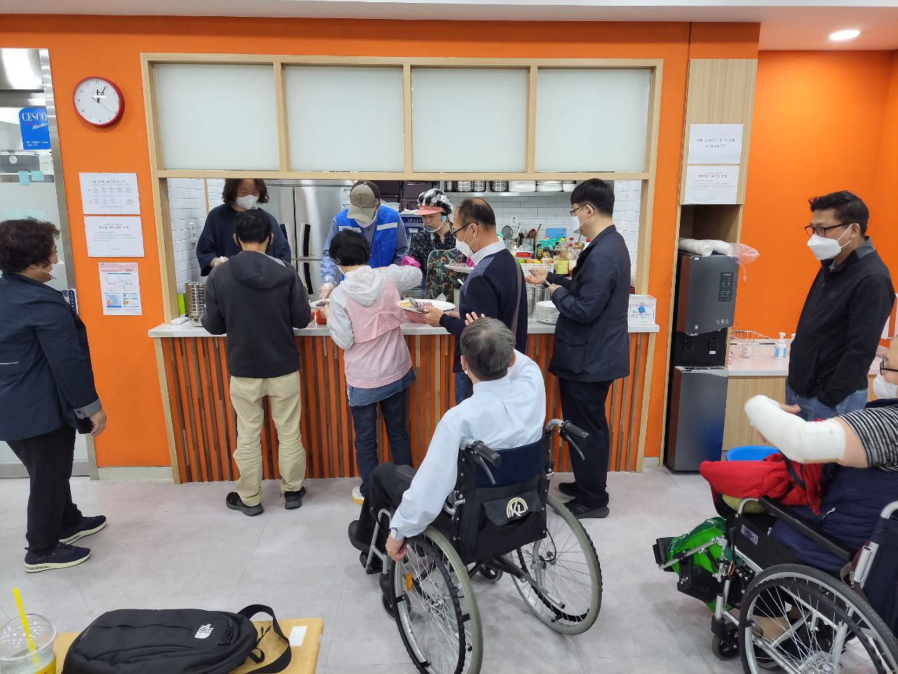 2022/05/06(금) - 점심식사(스팸햄부침,순두부찌게,멸치꽈리고추볶음...)