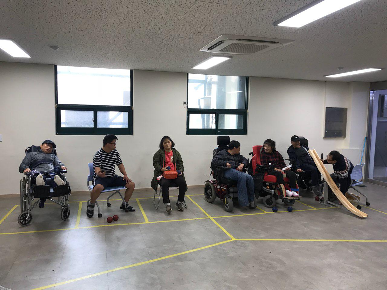 2018년 10월 22일 - 보치아수업 사진