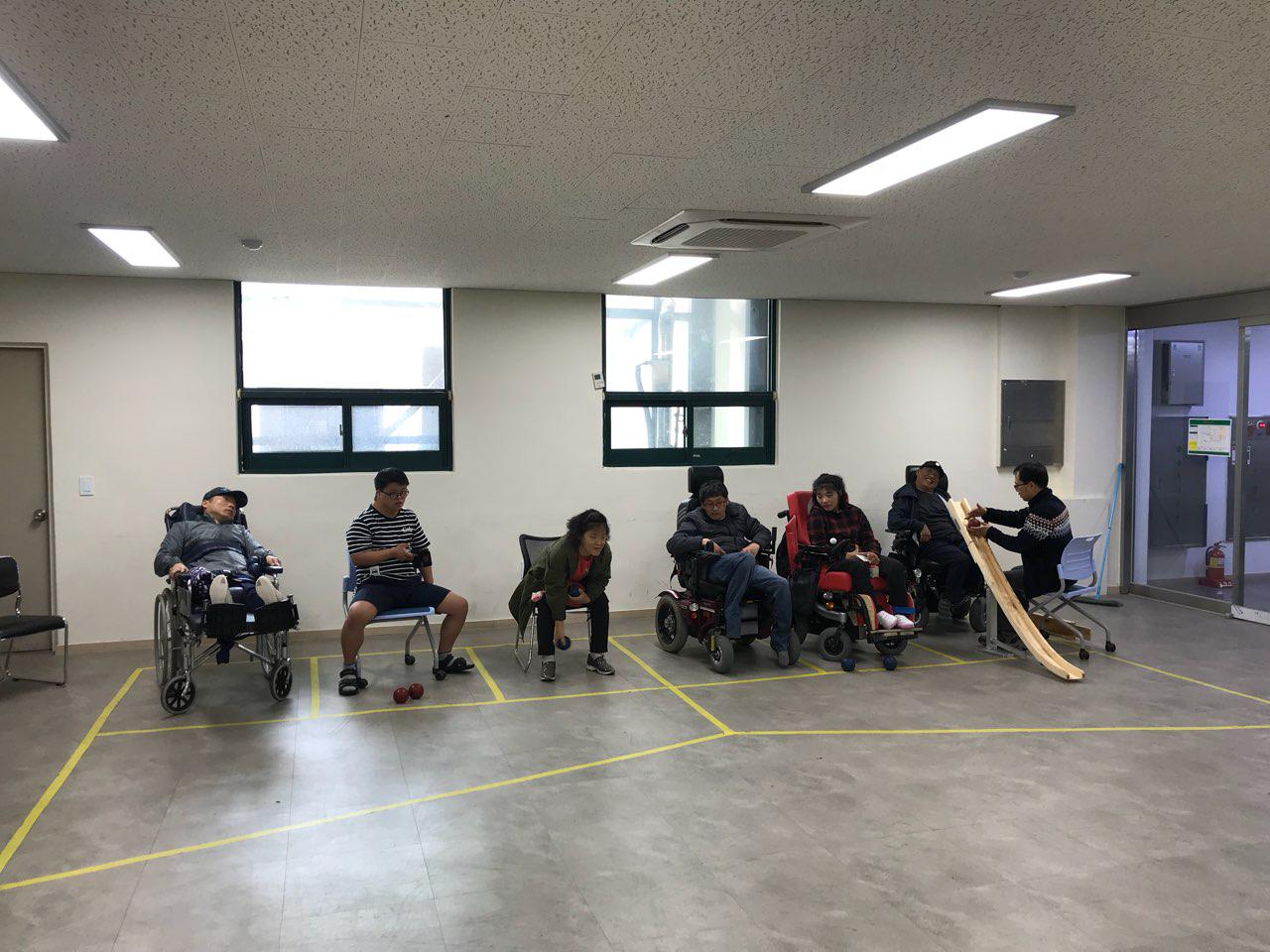 2018년 10월 22일 - 보치아수업 사진