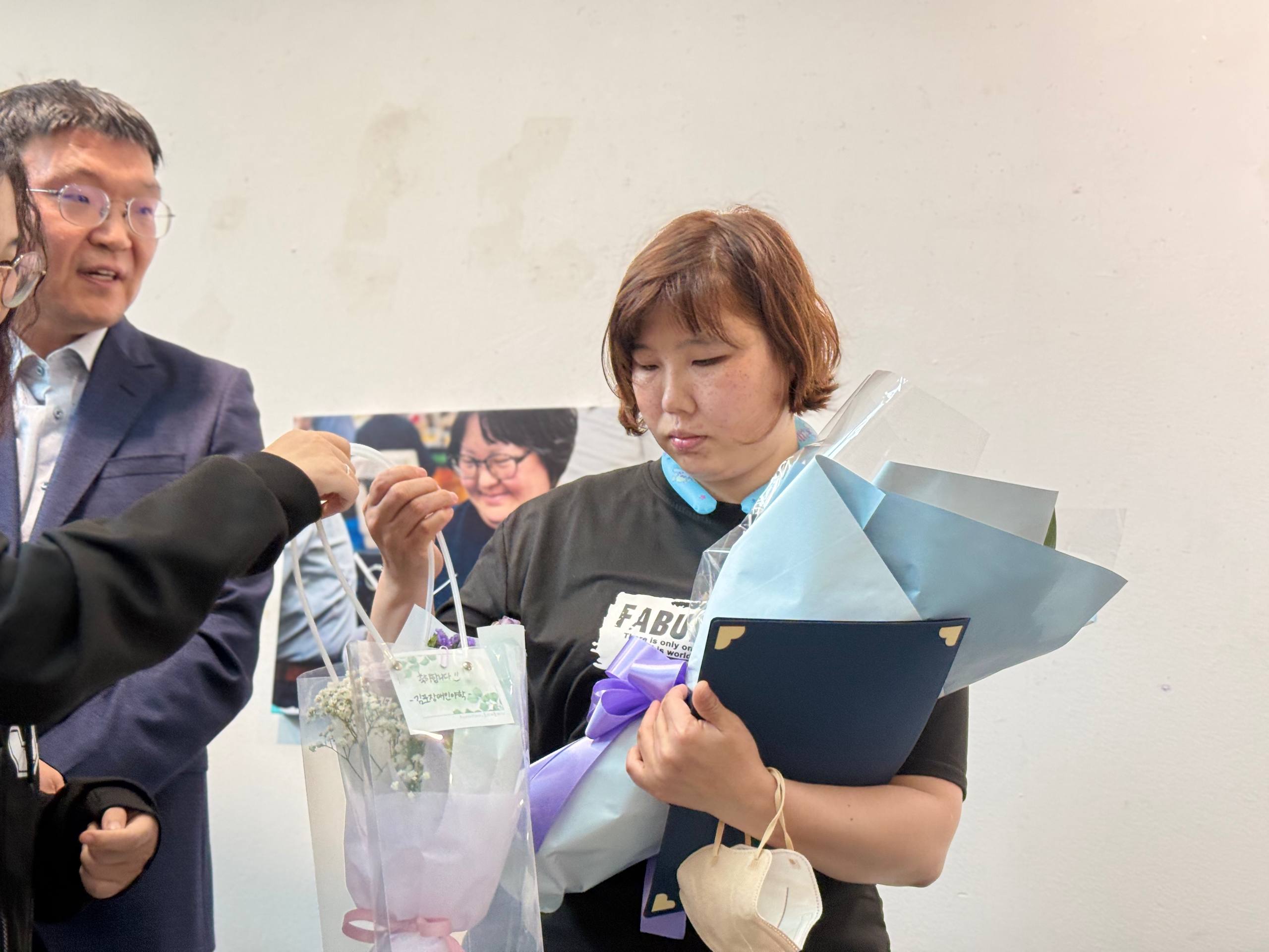민들레장애인자립생활센터 노동자 사진전 시상식