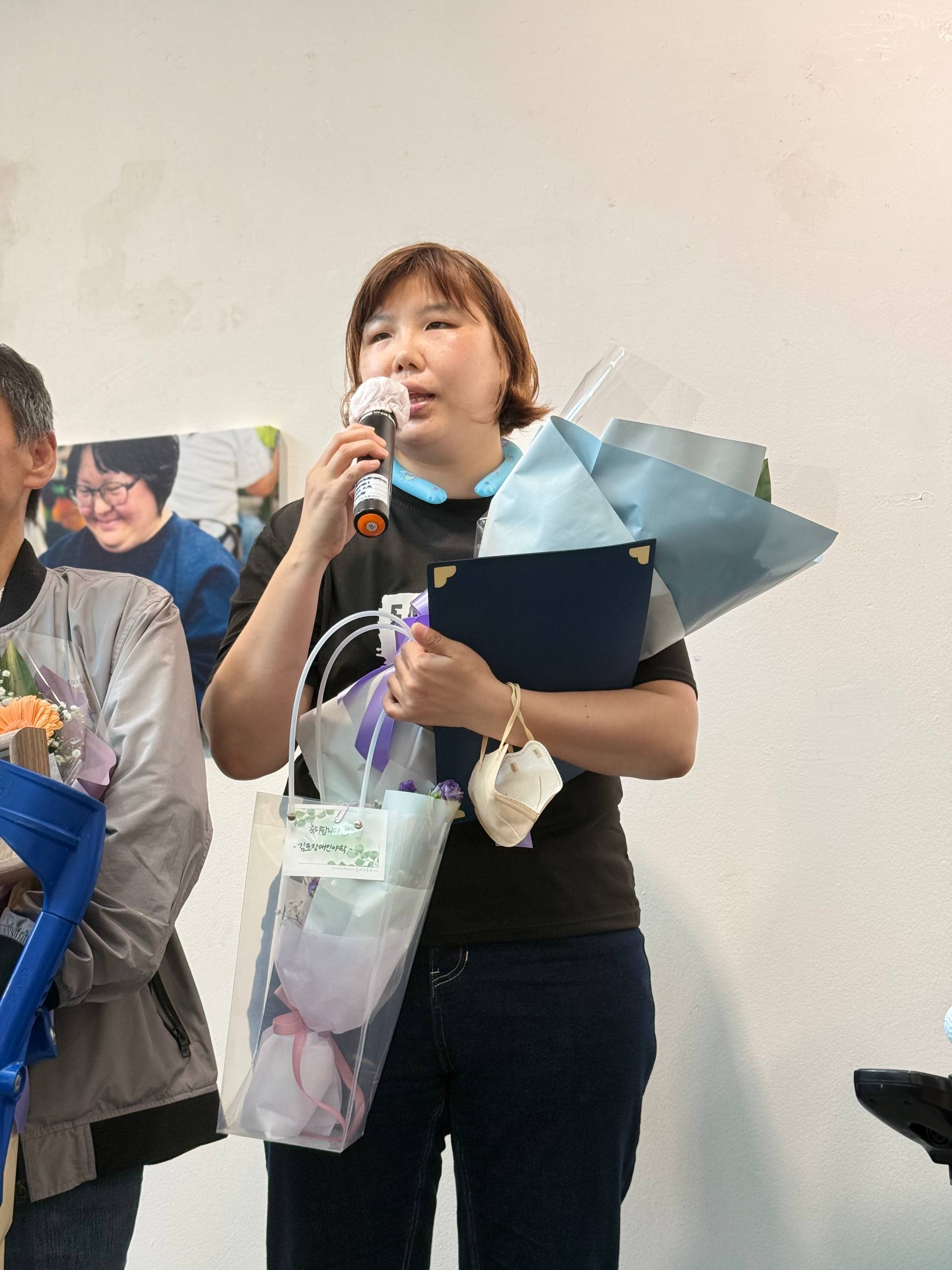 민들레장애인자립생활센터 노동자 사진전 시상식