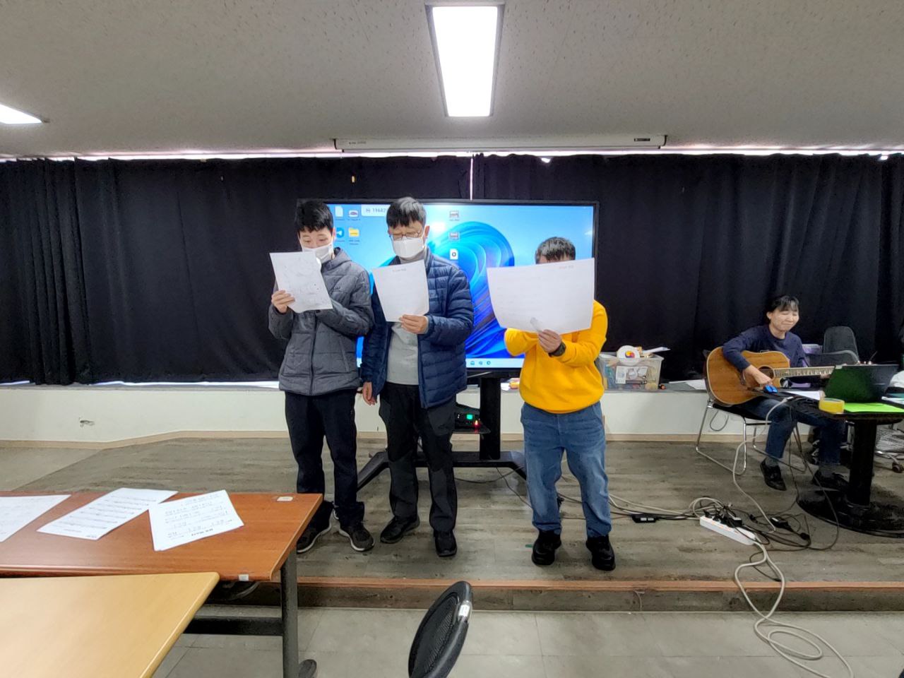 2022/11/18(금) - 김포마스다 노래배우기, 기타 학과 통합