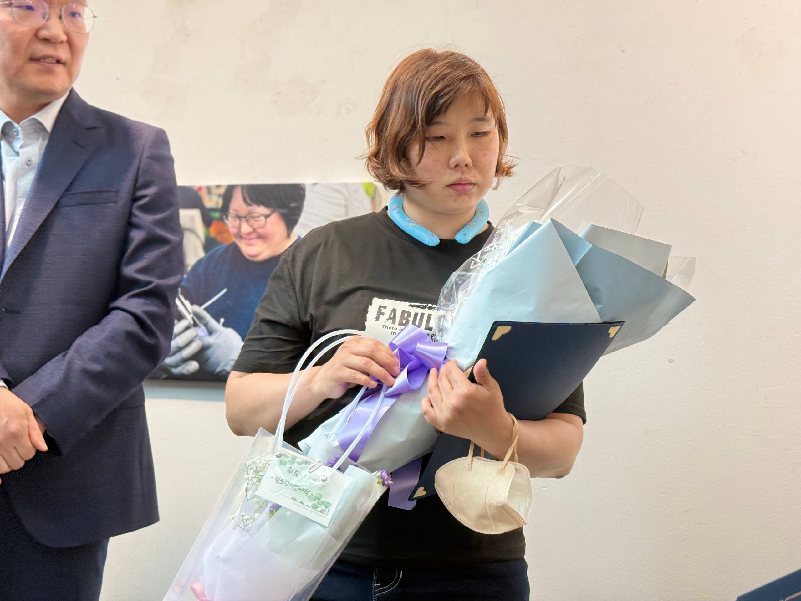 민들레장애인자립생활센터 노동자 사진전 시상식